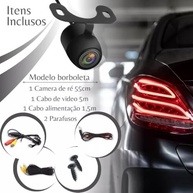 Câmera de Ré Borboleta Premium: Visão Noturna Colorida e à Prova d'Água para seu Veículo - imagem 3