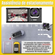 Câmera Veicular 3 Lentes Full HD 1080p com LCD 4" e Visão Noturna | Segurança Total - imagem 5