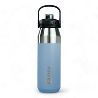 Garrafa Térmica Isomax 1L NTK - Inox Azul Claro para Caminhada, Corrida e Treino - imagem 1