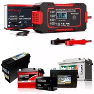 Carregador Reparador Inteligente 12V 100A Bivolt: Revitalize Baterias de Carro, Moto e Caminhão! - imagem 1