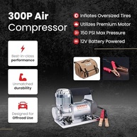 Compressor de Ar Portátil VIAIR 300P 12V: Inflador 2.3 CFM para Pneus de Caminhão, Jeep e SUV - imagem 4
