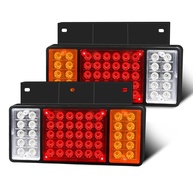 Kit 2 Luzes Traseiras LED 50 Lâmpadas para Reboque e Caminhão (10-30V) - Segurança e Visibilidade Máxima - imagem 1