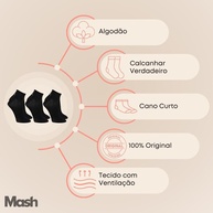 Meias Esportivas Mash: Conforto para Correr e Caminhar - imagem 2