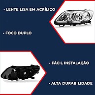 Farol Gol G5 Cromado: Ilumine Seu Caminho! - imagem 1