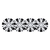 Jogo 4 Calotas Hub Prata 14" para Carros e Caminhões - Proteção e Estilo para Rodas de Aço - imagem 1