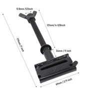 Suporte de Pneu de Metal AQXREIGHT para Caminhões e Trailers - Segurança e Praticidade com Parafuso de 1/2" (Preto) - imagem 3