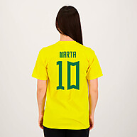 Camisa Brasil Marta 10 Amarela – Homenagem à Rainha do Futebol - imagem 1