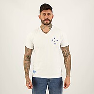 Camisa Cruzeiro Retrô 1976 Away Branca – Estilo Clássico para Torcedores - imagem 1