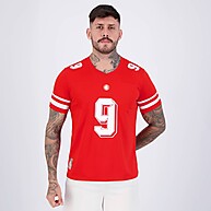 Camisa Internacional Futebol Americano Vermelha – Estilo e Conforto - imagem 1