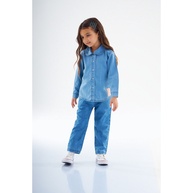 Camisa Jeans Infantil: Estilo e Conforto Up Baby - imagem 1