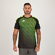 Camisa Kappa Fischel: Preto e Verde para Jogo - imagem 1