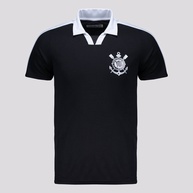 Camisa Polo Corinthians Block Preta: Estilo e Torcida em um Design Premium - imagem 1