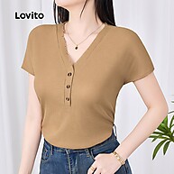 Camisa Rasgada Lovito: Estilo Casual e Moderno - imagem 1