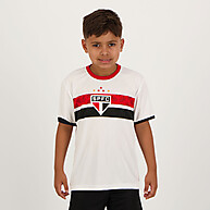 Camisa São Paulo Stencil Juvenil Branca - Estilo e Paixão para Jovens Tricolores - imagem 1