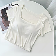 Camiseta Casual Lisa Básica Multicolorida Lovito - Estilo e Conforto Feminino - imagem 1