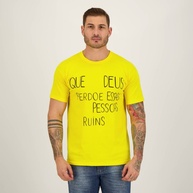 Camiseta "Deus Perdoe" Amarela: Estilo e Atitude - imagem 1