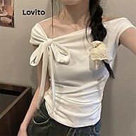 Camiseta Feminina Lovito: Estilo Casual e Conforto - imagem 1