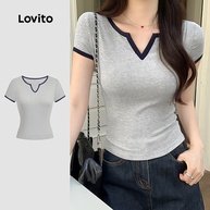 Camiseta Lovito Colorblock: Estilo Casual e Conforto - imagem 1