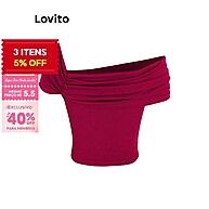 Camiseta Lovito Lisa Franzida – Conforto e Estilo para Mulheres - imagem 1