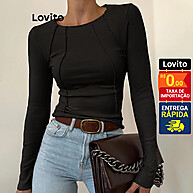 Camiseta Manga Longa Lovito: Estilo e Conforto ✨ - imagem 1