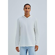 Camiseta Masculina Manga Longa Texturizada Com Capuz Hering - imagem 1
