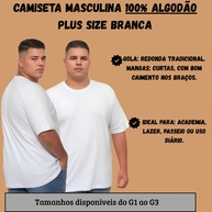 Camiseta Plus Size Branca: Conforto Premium! - imagem 1