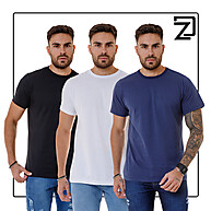Camisetas Básicas Masculinas: Kit 3 Algodão Premium - imagem 1