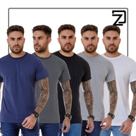 Camisetas Básicas Masculinas: Kit 5 Algodão Premium - imagem 1
