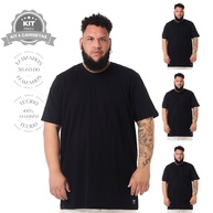 Camisetas Básicas Pretas Knulu: Kit 4 Algodão Premium - imagem 1