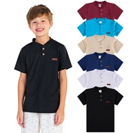 Camisetas Henley Infantil: Kit 3 Peças Elegantes - imagem 1