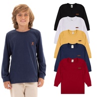 Camisetas Manga Longa Infantil: Kit 3 Essenciais! - imagem 1