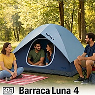 Barraca Luna MOR 4 Pessoas: Conforto e Praticidade no Camping - imagem 2