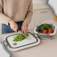 Bacia de Silicone Retrátil Dobrável - Multiuso para Cozinha, Camping e Viagens - imagem 2