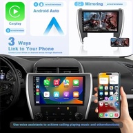 Central Multimídia 10.1" Android 13 para Toyota Camry 2015-2017: Carplay Sem Fio, Android Auto e Câmera de Ré - imagem 4