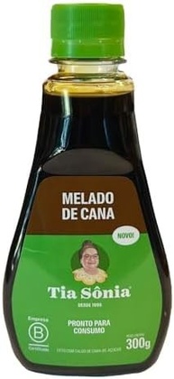 Tia Sônia, Melado de Cana Puro Vegano IBD Não OMG Tia Sônia 300g - imagem 4