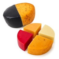 Kit 5 Queijos Artesanais da Serra da Canastra, Roquefort Mineiro, Parmesão Capa Preta, Parmesão Fresco, Reino, Prato Cobocó(1kg) - imagem 2
