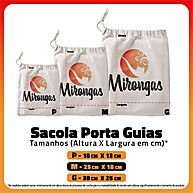 Saco Porta Guias Branco Sem Estampa para Umbanda e Candomblé - imagem 1