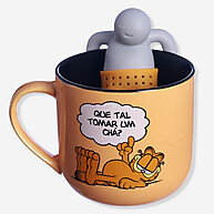 Caneca Garfield com Infusor: Seu Chá Mais Divertido! - imagem 1
