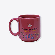 Caneca Mini Tina Floral: Comece o Dia com Charme! - imagem 1