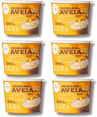 Mingau de Aveia Banana com Canela E Maçã com Canela Sem Glúten, Sem Leite e Vegano - 06 UNIDADES (pronto em 05 minutos) - imagem 1