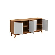 Aparador Kappesberg 156cm: Elegância Canela/Branco - imagem 2