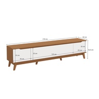 Rack Kappesberg 218cm: Elegância Canela/Branco - imagem 2