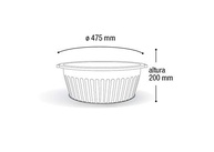Bacia Multiuso Plástico Canelada 32L - Resistente e Versátil para Casa e Obra - imagem 3
