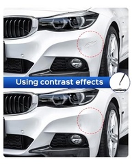 Tinta de Retoque para BMW - Caneta Automotiva Preta para Arranhões (Prata Glacial Metálica A83) - imagem 4