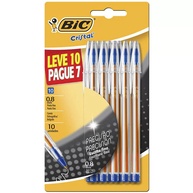 Caneta BIC Cristal Fina Azul: 10 Unidades com Escrita Suave - imagem 1