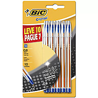 Caneta BIC Cristal Fina Azul: Kit com 10 Unidades - imagem 1