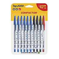Caneta Compactor Top 2000: Kit 10 Cores! - imagem 1