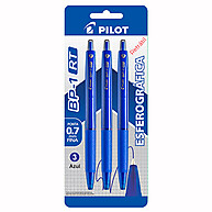 Caneta Esferográfica Pilot BP-1RT 0.7mm Azul – 3 Unidades - imagem 1