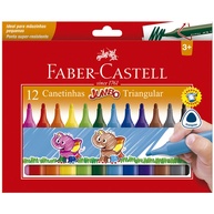 Caneta Hidrográfica Jumbo Faber-Castell: 12 Cores! - imagem 1