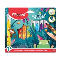 Caneta Jumbo Maped: 12 Cores para Criar sem Limites! - imagem 1